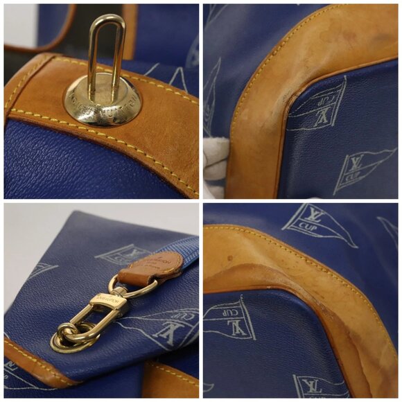 LOUIS VUITTON LV Cup Sac Marine Shoulder Bag PVC Leather Blue - Picture 13 of 15